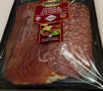 Plateau charcuterie jambon/saucisson