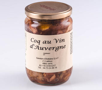 Coq au vin 600 g (2 personnes)